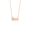 Gothic Libra Nameplate Necklace
