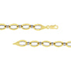 Two-Tone Polished Double Link Bracelet