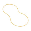 2.25mm Square Wheat Chain with Lobster Lock