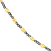 D/c Yell Ov.Bead And Blk Rnd Bead Neck