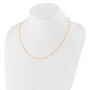 14K Adjustable 1.1mm Round Cable Chain