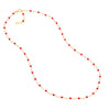 Red Enamel Bead Piatto Chain