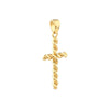 Small Twist Cross Pendant