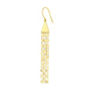 Triangle Hammered Forzentina Dangle Earrings