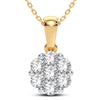 14K 1.00Ct Diamond Pendant