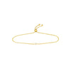 Mini Princess Cut Diamond Bolo Bracelet