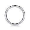 14K White Gold Diamond Wedding Band