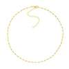 Diamond-Cut Bead Station Choker Chain Adjustable Lobster Lk