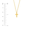 Puffy Beaded Cross Necklace