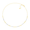 Two-Tone Alternating Bars Adjustable Choker