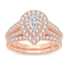 14K RG 1.00ct Diamond Bridal Ring