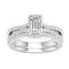 14K 1.50Ct Lab Grown Bridal Set
