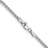 14K White Gold 1.8mm Solid D/C Spiga Chain