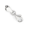 14K White Gold Polished Fancy Link Bracelet