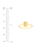Engravable Disc Wire Ring