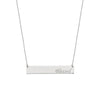 Blessed Bar Necklace in Plated Sterling Silver