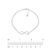 Sterling Silver Infinity Symbol Family Adjustable Bracelet