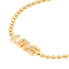 1/6tcw Diamond Love Station on Bead Chain Bracelet