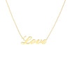 Cursive Love Adjustable Necklace