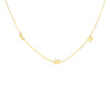 Gothic Initials Station Necklace