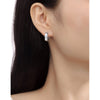Smiling Rocks 0.68Ct E-F/SI1 Lab Grown Diamond Round Mini Hoop Earrings