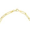 Interlocked Discs on Paper Clip Chain Bracelet
