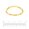 Hollow Rolo Oval Link (3+1) Bracelet