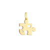 Puzzle Piece Heart Charm with 1pt Diamond