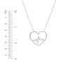Heart Beat In Heart Adjustable Necklace