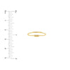 Mini Bar Ring on Chain with Sizing Bar