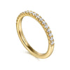 14K Yellow Gold Diamond Wedding Band