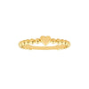 Heart Beaded Band Ring