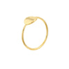 Engravable Disc Wire Ring