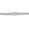 Sterling Silver CZ/Polished Graduating Curb Link Bracelet