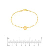 Kid's Paper Clip Chain Bracelet with Paw