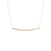 Thin Curved Bar Adjustable Necklace