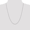 14K White Gold 1.25mm D/C Cable Chain