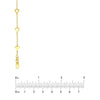 Mixed Hearts Station Curb Chain Necklace