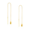 Mini Teardrop Threader Earrings