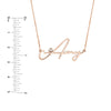 Signature Diamond Bezel Nameplate Necklace