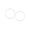 50mm x 1.2mm Hoop Post Earrings