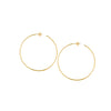 50mm x 1.2mm Hoop Post Earrings
