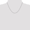 14K White Gold .9mm Box Chain