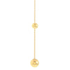 Graduating Bead Drop on Chain Earrings