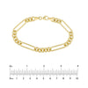 5+1 Round Paper Clip Bracelet