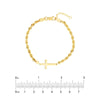 Cross on Rope Chain Adjustable Bracelet