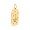 Libra Engraved Pendant