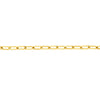 2.5mm Paper Clip Chain with Pear Shape Lock