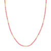 2-1/6tcw Diamond &amp; 8.24ct Pink Sapphire Tennis Necklace