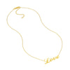 Cursive Love Adjustable Necklace